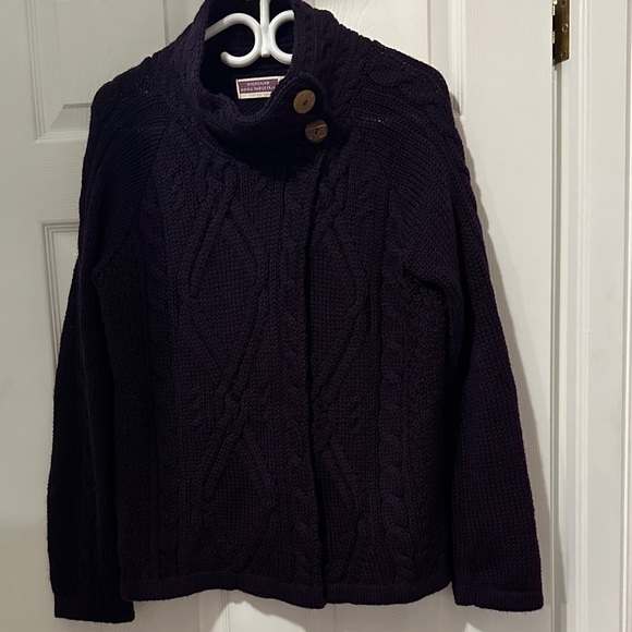 Purple Irish Wool Sweater NWOT - Picture 3 of 11